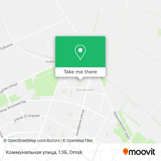 Коммунальная улица, 13Б map