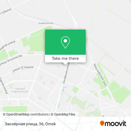 Заозёрная улица, 36 map