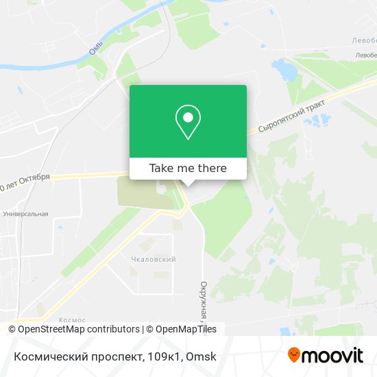 Космический проспект, 109к1 map