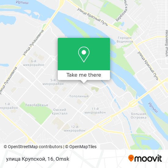 улица Крупской, 16 map