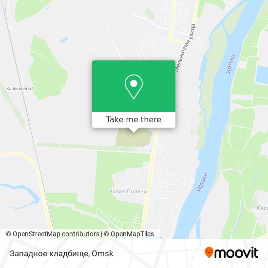 Западное кладбище map