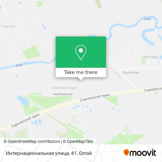 Интернациональная улица, 41 map