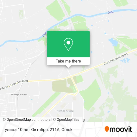 улица 10 лет Октября, 211А map