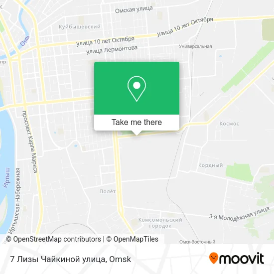 7 Лизы Чайкиной улица map
