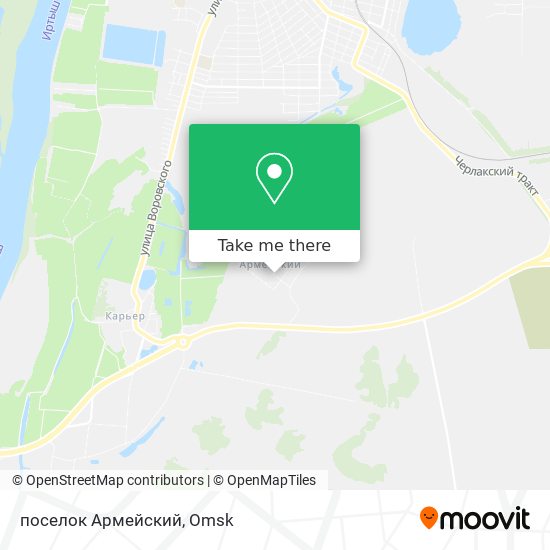 поселок Армейский map