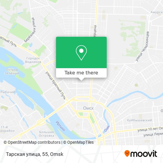 Тарская улица, 55 map