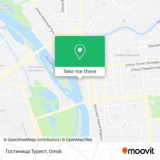 Гостиница Турист map