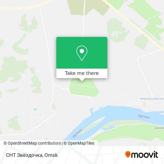 СНТ Звёздочка map