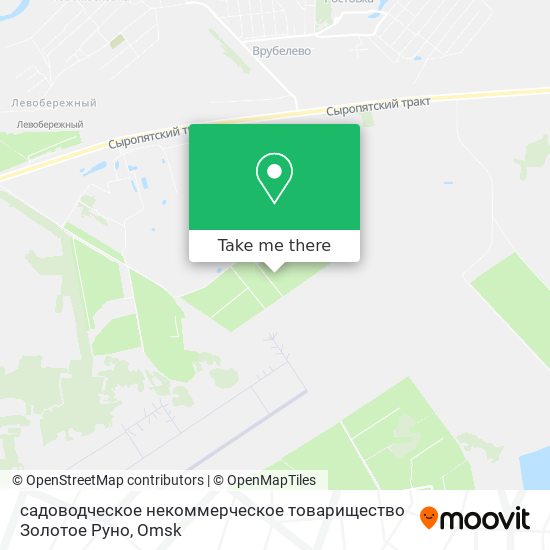 садоводческое некоммерческое товарищество Золотое Руно map