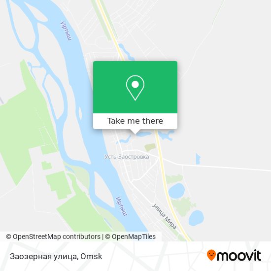 Заозерная улица map