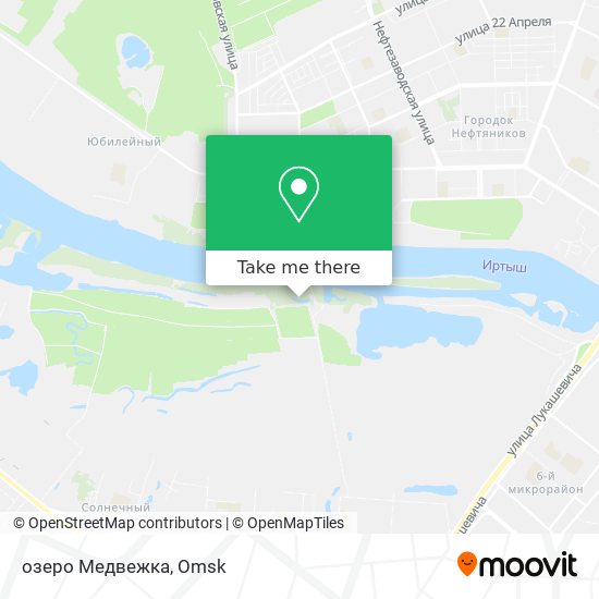 озеро Медвежка map