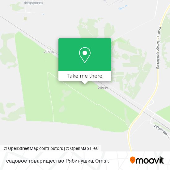 садовое товарищество Рябинушка map
