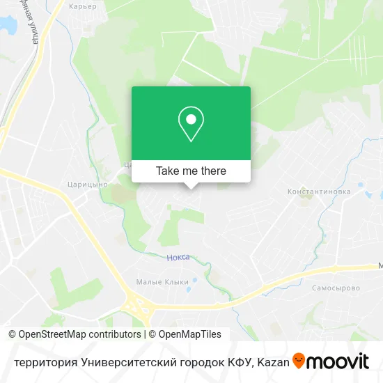 территория Университетский городок КФУ map
