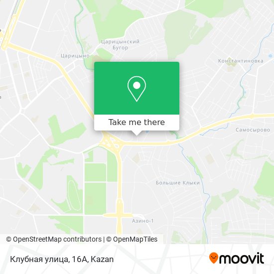 Клубная улица, 16А map