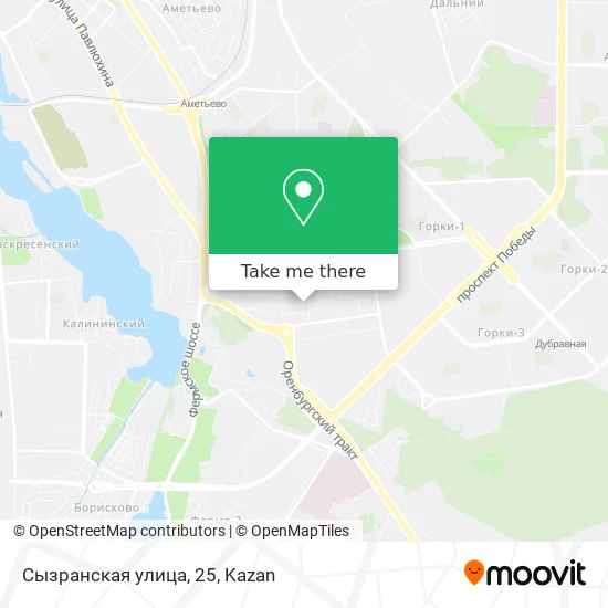 Сызранская улица, 25 map