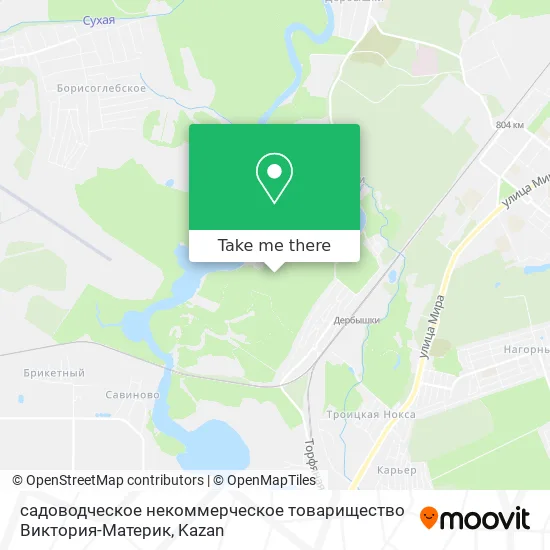 садоводческое некоммерческое товарищество Виктория-Материк map