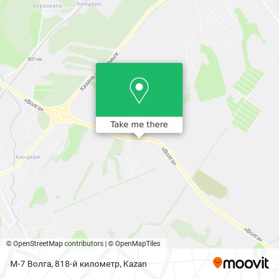 М-7 Волга, 818-й километр map