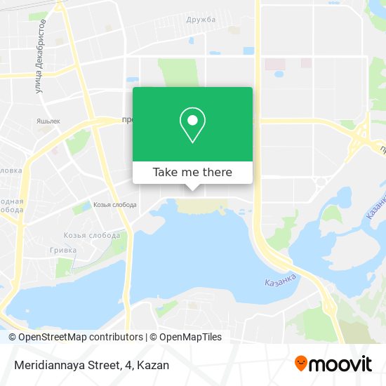 Meridiannaya Street, 4 map