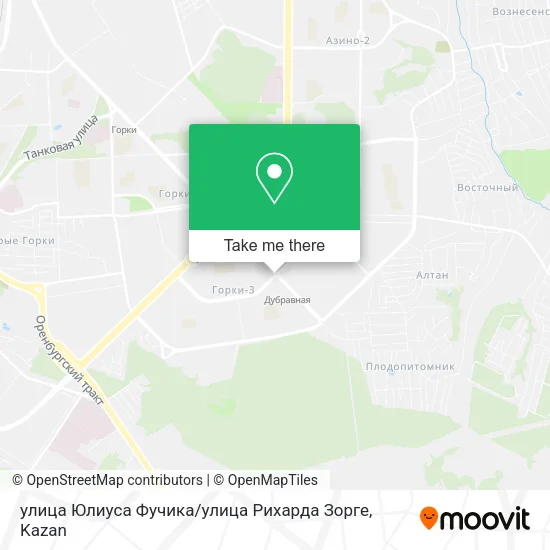 улица Юлиуса Фучика / улица Рихарда Зорге map