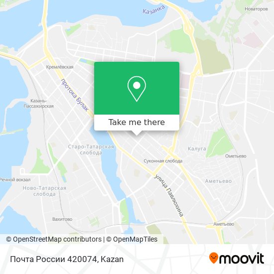 Почта России 420074 map