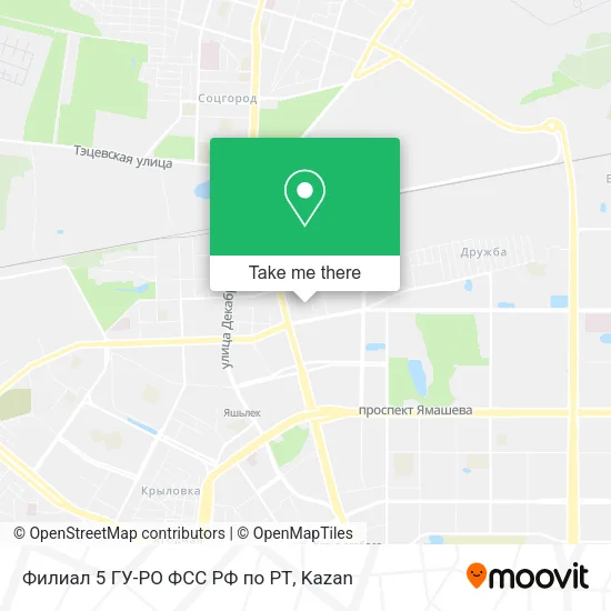 Филиал 5 ГУ-РО ФСС РФ по РТ map