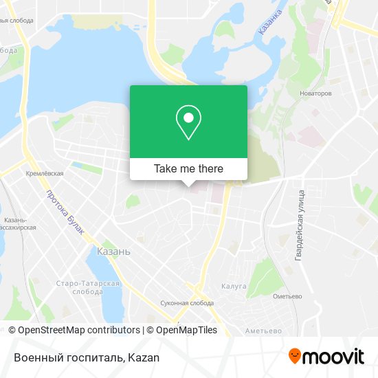 Военный госпиталь map