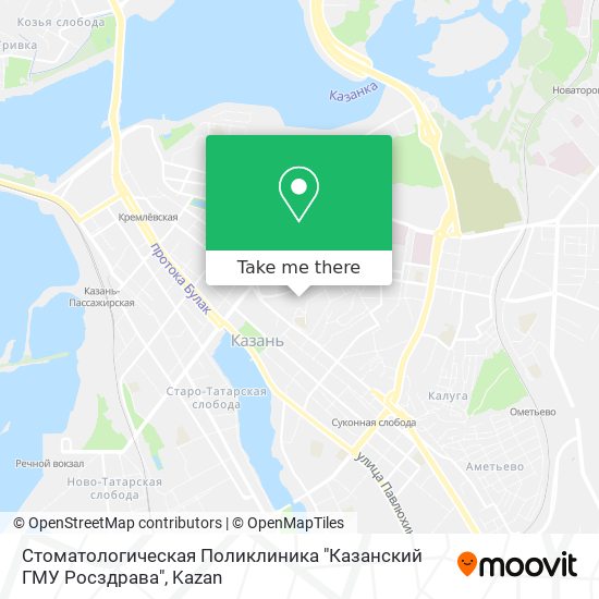 Стоматологическая Поликлиника "Казанский ГМУ Росздрава" map