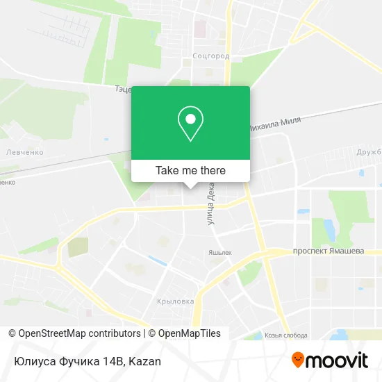Юлиуса Фучика 14В map