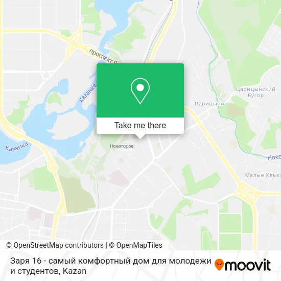 Заря 16 - самый комфортный дом для молодежи и студентов map