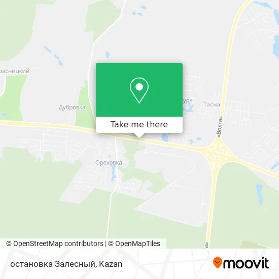 остановка Залесный map