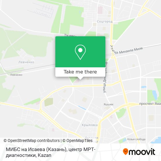 МИБС на Исаева (Казань), центр МРТ-диагностики map