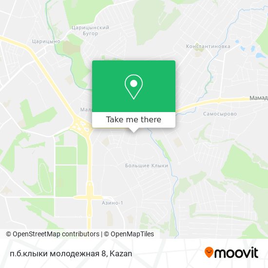 п.б.клыки молодежная 8 map