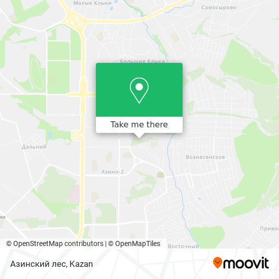 Азинский лес map
