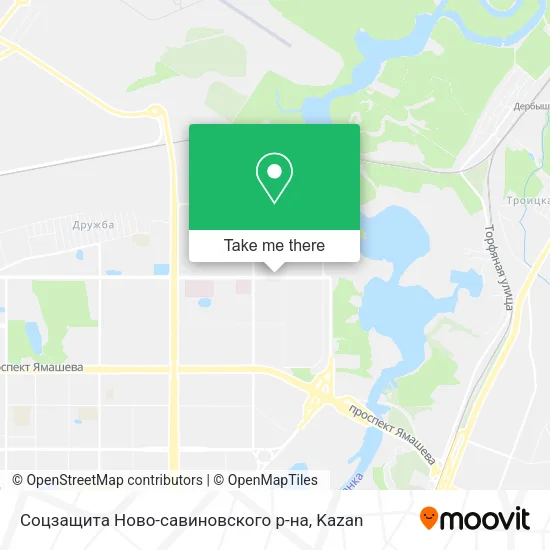 Соцзащита Ново-савиновского р-на map