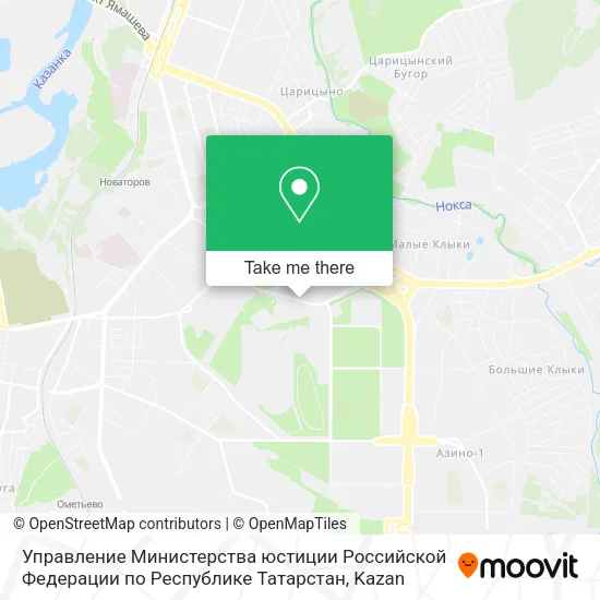 Управление Министерства юстиции Российской Федерации по Республике Татарстан map