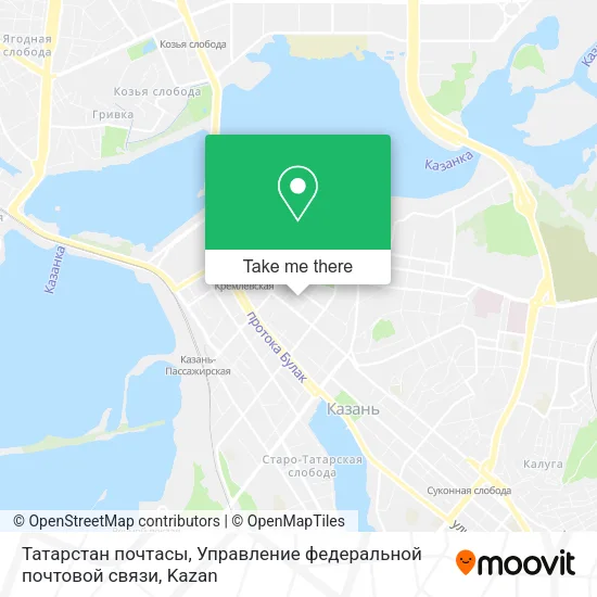 Татарстан почтасы, Управление федеральной почтовой связи map