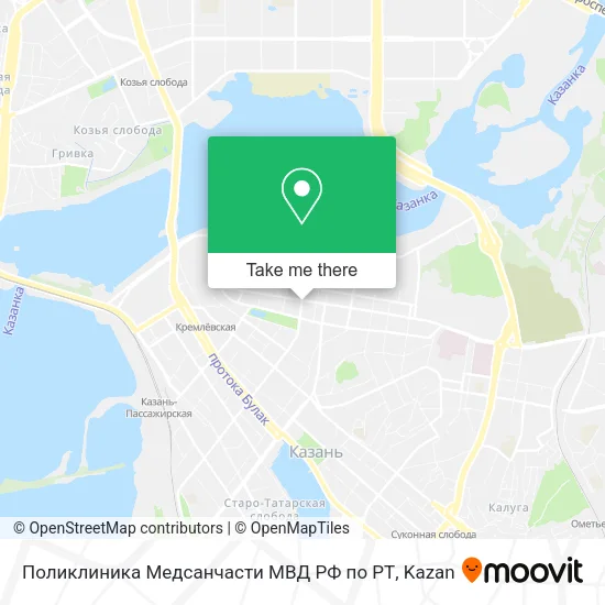 Поликлиника Медсанчасти МВД РФ по РТ map