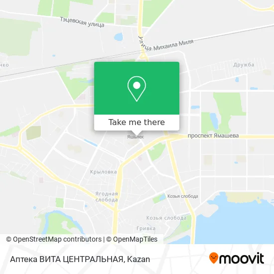 Аптека ВИТА ЦЕНТРАЛЬНАЯ map