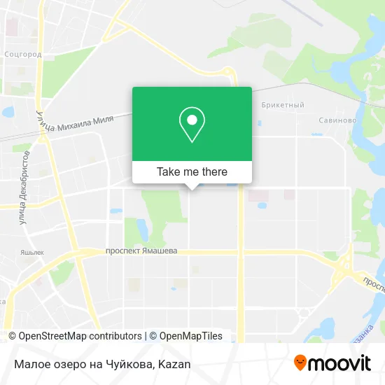Малое озеро на Чуйкова map