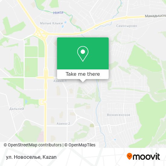 ул. Новоселье map