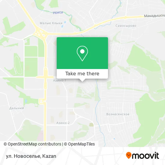 ул. Новоселье map