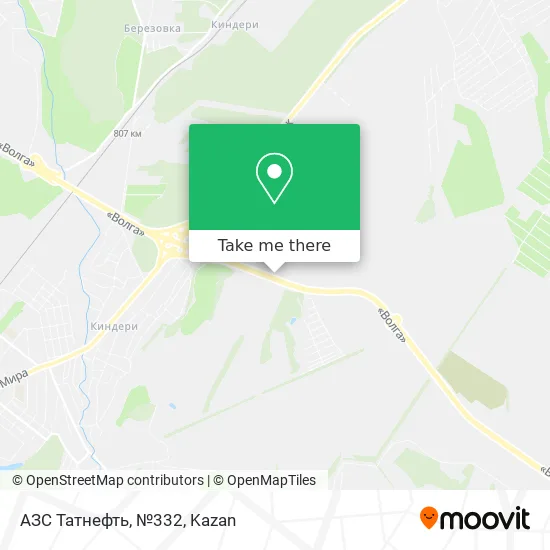 АЗС Татнефть, №332 map