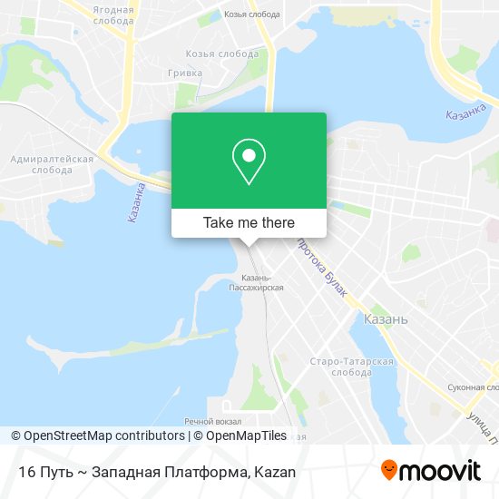 16 Путь ~ Западная Платформа map