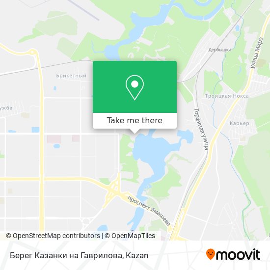 Берег Казанки на Гаврилова map