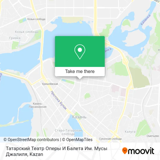 Татарский Театр Оперы И Балета Им. Мусы Джалиля map