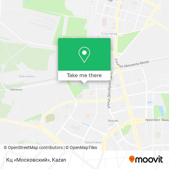 Кц «Московский» map