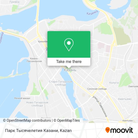 Парк Тысячелетия Казани map