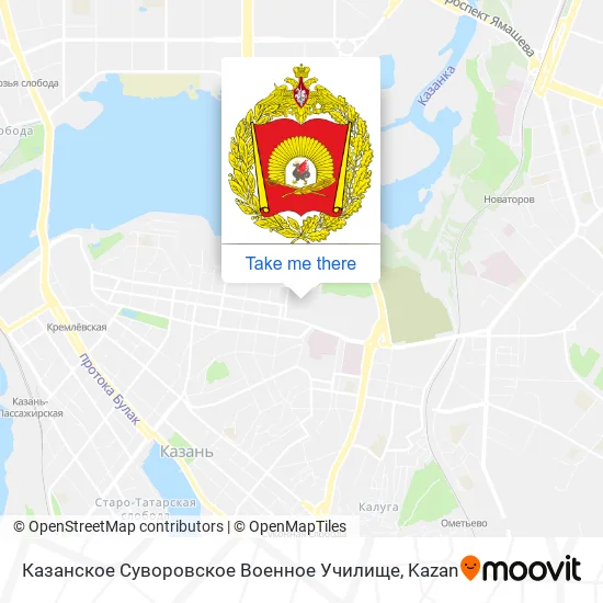 Казанское Суворовское Военное Училище map