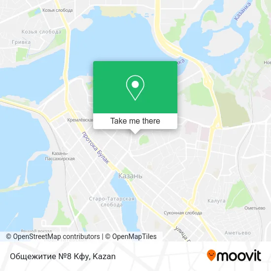 Общежитие №8 Кфу map