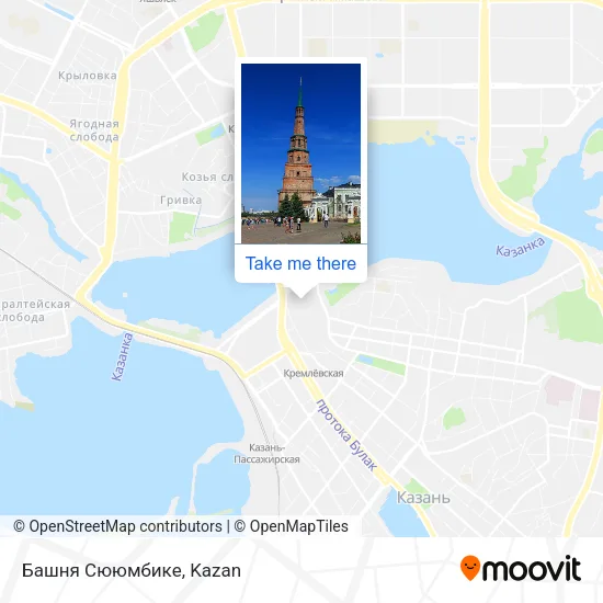 Башня Сююмбике map